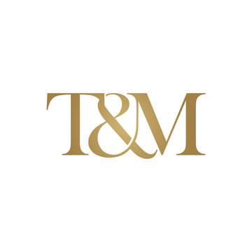 T&M Initial logo. Ampersand monogram logo