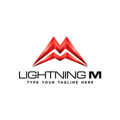 Mountain Lightning M logo icon