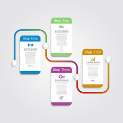 Infographic report template. Vector illustration