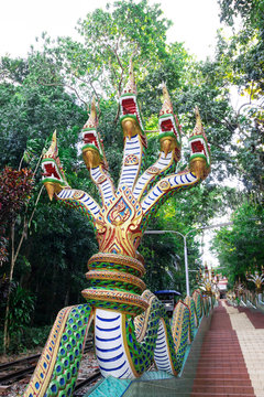 Temple Stairway in Thailand temple
