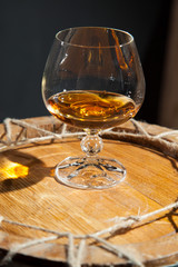Glass of cognac