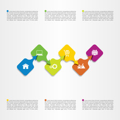Infographic report template. Vector illustration