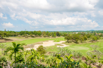 Obraz premium Golf course landscape