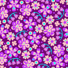 Bright floral pattern