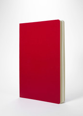 Notebook on white background