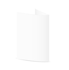 white blank folded paper