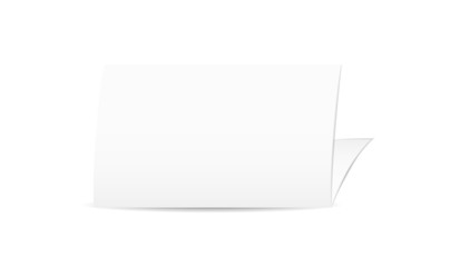 white blank folded paper