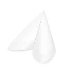 white paper napkin