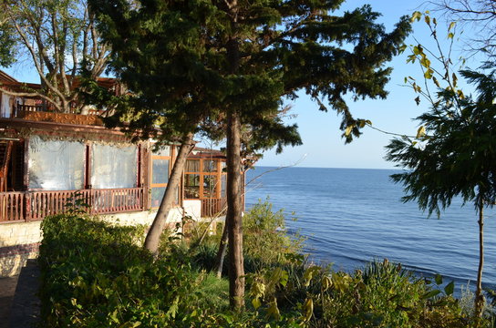 Nesebar, ancient  town, seaside of Bulgarian Black Sea Coast