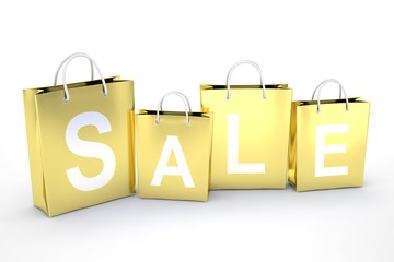 sale written on shopping bag
