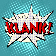 klank comic bubble retro text