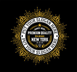 Vintage logo template, Hotel, Restaurant, Business or Boutique I