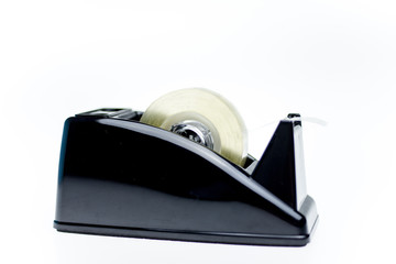 clear adhesive tape texture isolate on white background