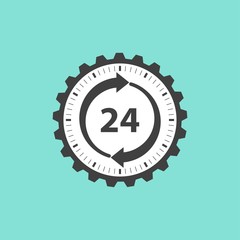 24 hour service  icon