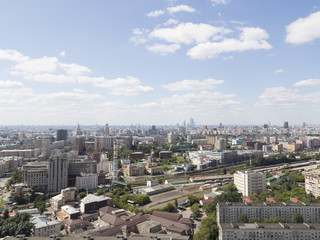 Fototapeta premium top view of a metropolis