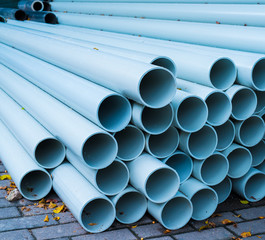 pvc pipes close up