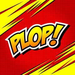 Plop! Comic Expression Vector Text 