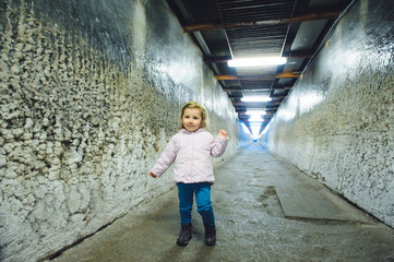 Girl at Salt Mine