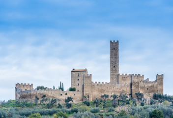 Naklejka premium the Castle of Montecchio Vesponi