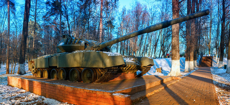 Russia. Ramenskoe. T80 tank - Museum of military equipment in the open air
