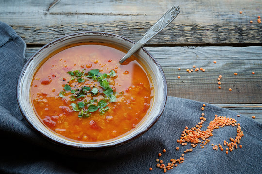Red lentil soup 