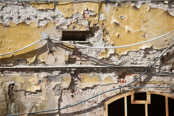 Derelict abandoned decaying building