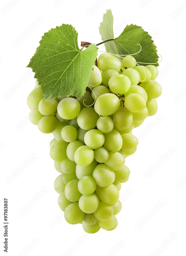 Wall mural fresh green grapes