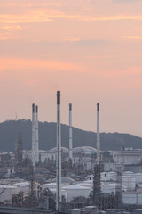 Fototapeta premium industrial power plant oil station