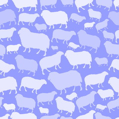 seamless transparent lamb and sheep