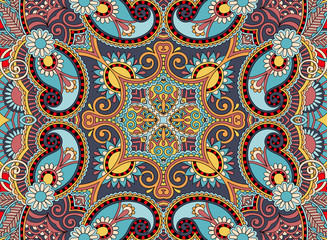 ethnic horizontal authentic decorative paisley pattern for your 