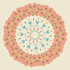 Vector round abstract circle.
