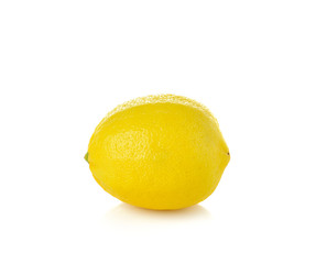 Fresh lemon isolated on white background