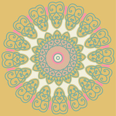 Vector round abstract circle.
