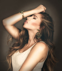 Obraz premium face of the young woman