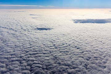 Cloud sea view from plane