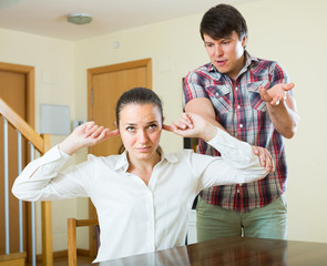 Woman having problems with her husband