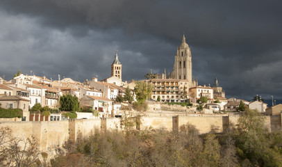 Fototapeta na wymiar Segovia cathedral, Castilla y Leon, Spain. 