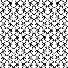 Fototapeta premium Seamless decorative vector background with abstract geometric shapes