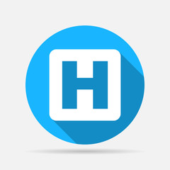 icon hospital sign