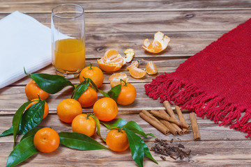 Tangerine juice , cinnamon and cloves.