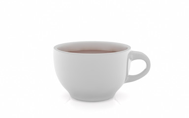 Coffee cup isolated on white background