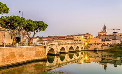 View of Rimini above a lake - Italy