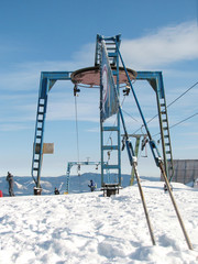 old mountain lift