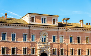 Fototapeta na wymiar Buildings in the historic centre of Ravenna - Italy