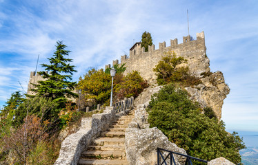 Fototapeta na wymiar Guaita, the First Tower of San Marino