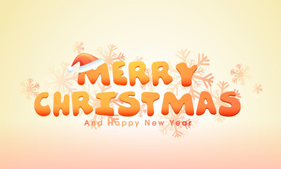 Greeting card for Christmas and New Year celebration.