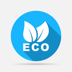 Obraz premium leaves eco icon