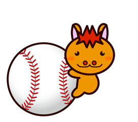野球と動物シリーズ