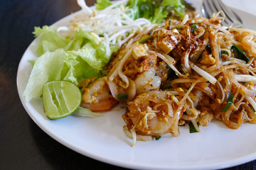 pad thai - thailand traditional stir fry noodle