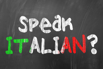 Speak italian ?